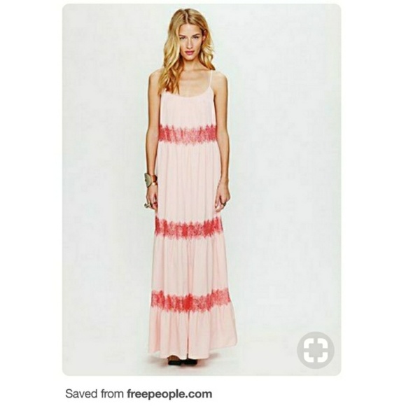Free People Urban Outfitters Boho Pink Maxi Dress - Picture 2 of 4